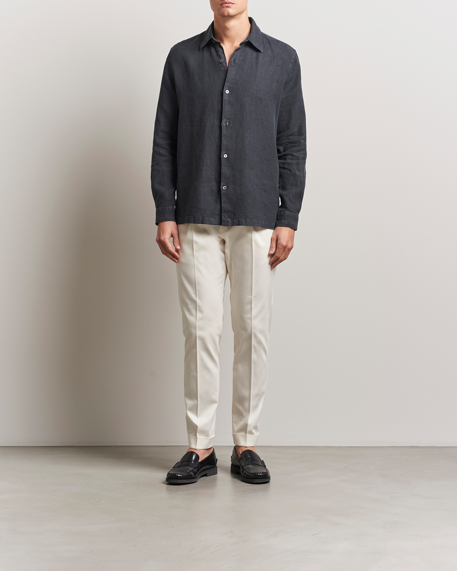 Herren | Hosen | Tiger of Sweden | Tenuta Pleated Cotton Trousers Soft White