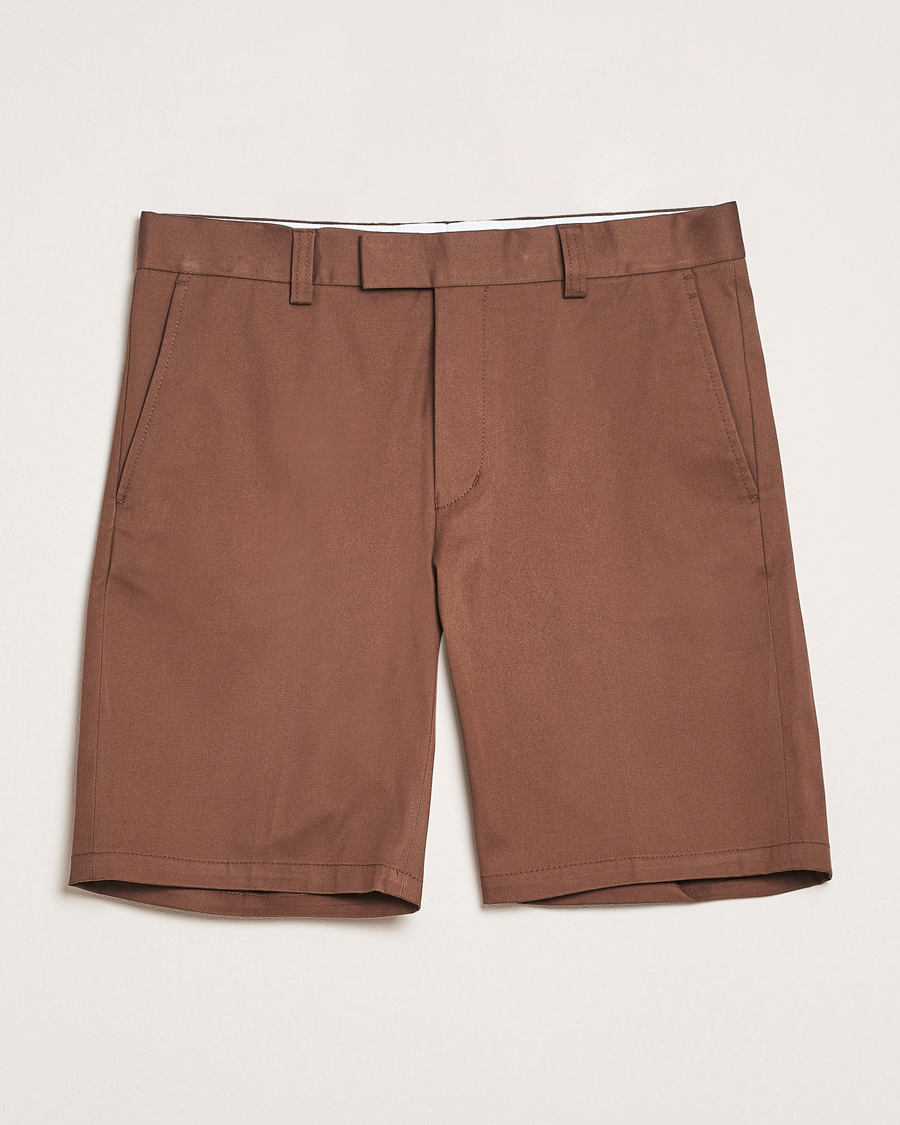 Herren | Shorts | Tiger of Sweden | Tenut Cotton Shorts Warm Brown