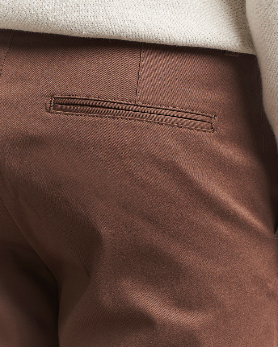 Herren | Shorts | Tiger of Sweden | Tenut Cotton Shorts Warm Brown