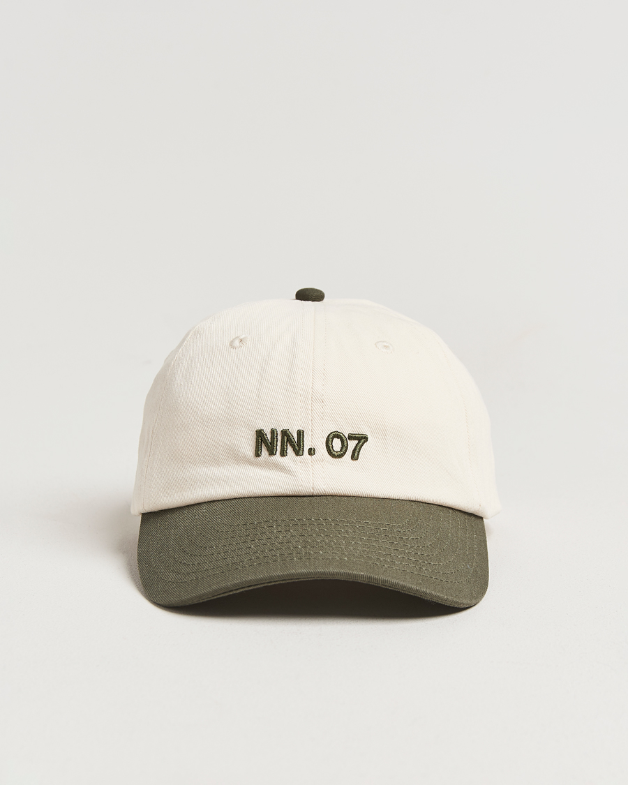 Herren | Hüte & Mützen | NN07 | Logo Cap Croc Green/Off White