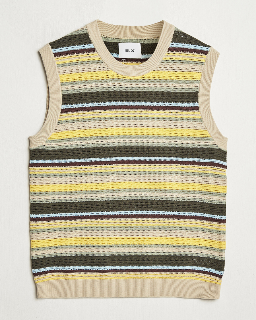 Herren | Pullover | NN07 | Huxley Knitted Striped Vest Multi