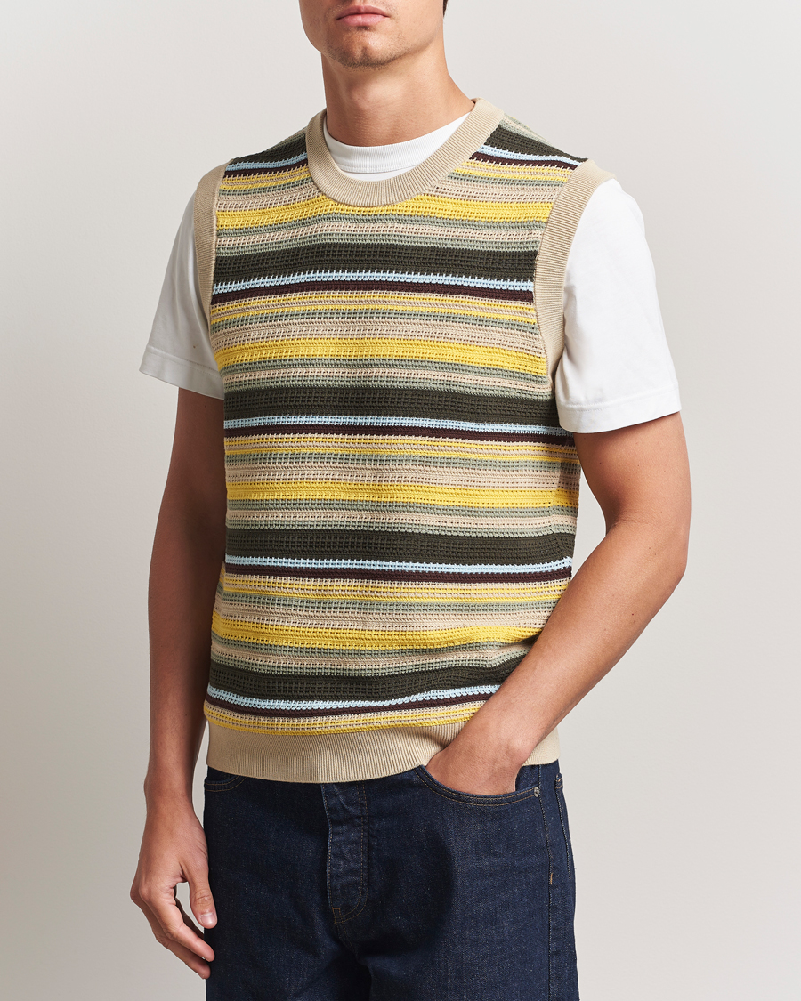 Herren | Pullover | NN07 | Huxley Knitted Striped Vest Multi