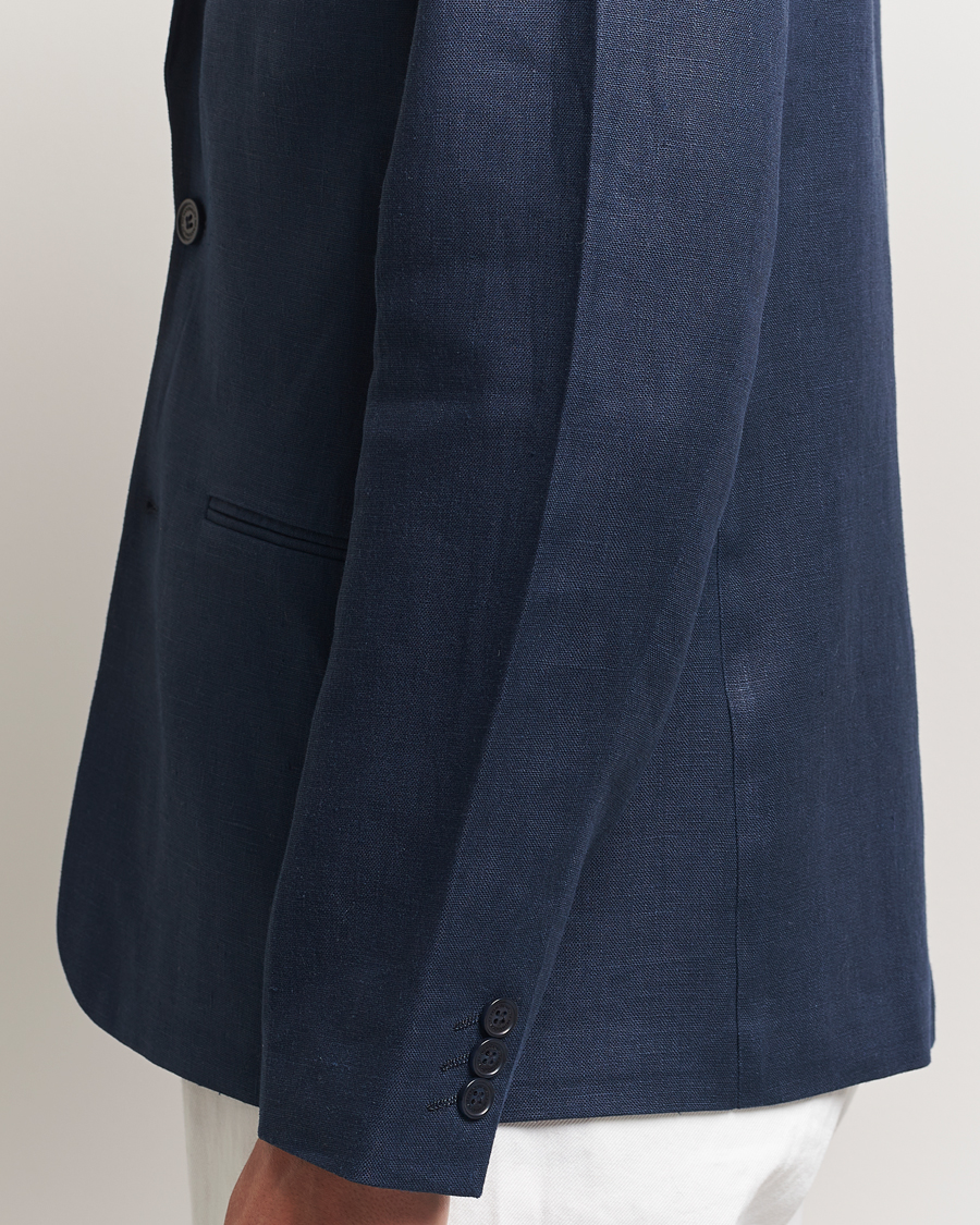 Herren | Sakkos | NN07 | Timo Linen Blazer Navy Blue