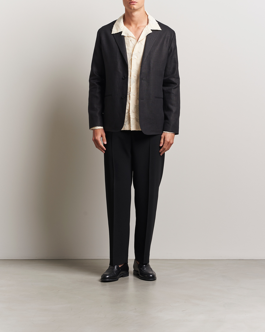 Herren | Sakkos | NN07 | Timo Linen Blazer Black