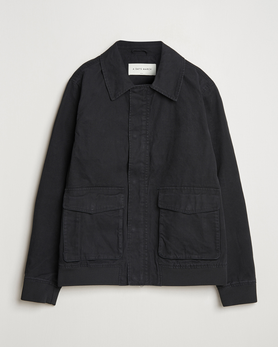 Herren | Jacken | A Day's March | Bader Cotton Flight Jacket Black