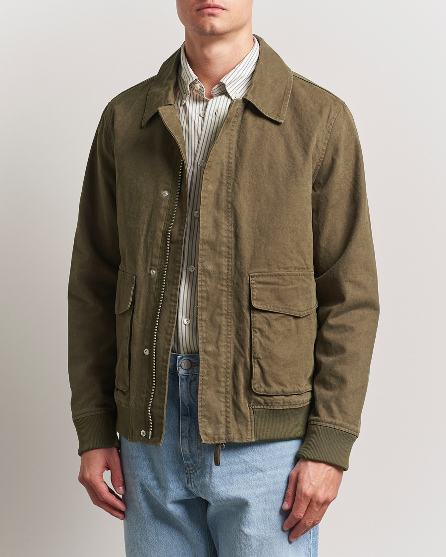 Herren | Jacken | A Day's March | Bader Cotton Flight Jacket Olive