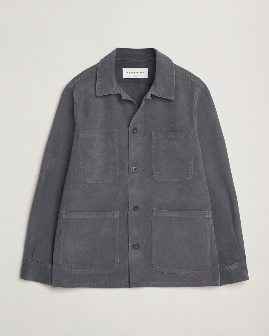 Herren | Jacken | A Day's March | Algot Lyocell Overshirt Iron