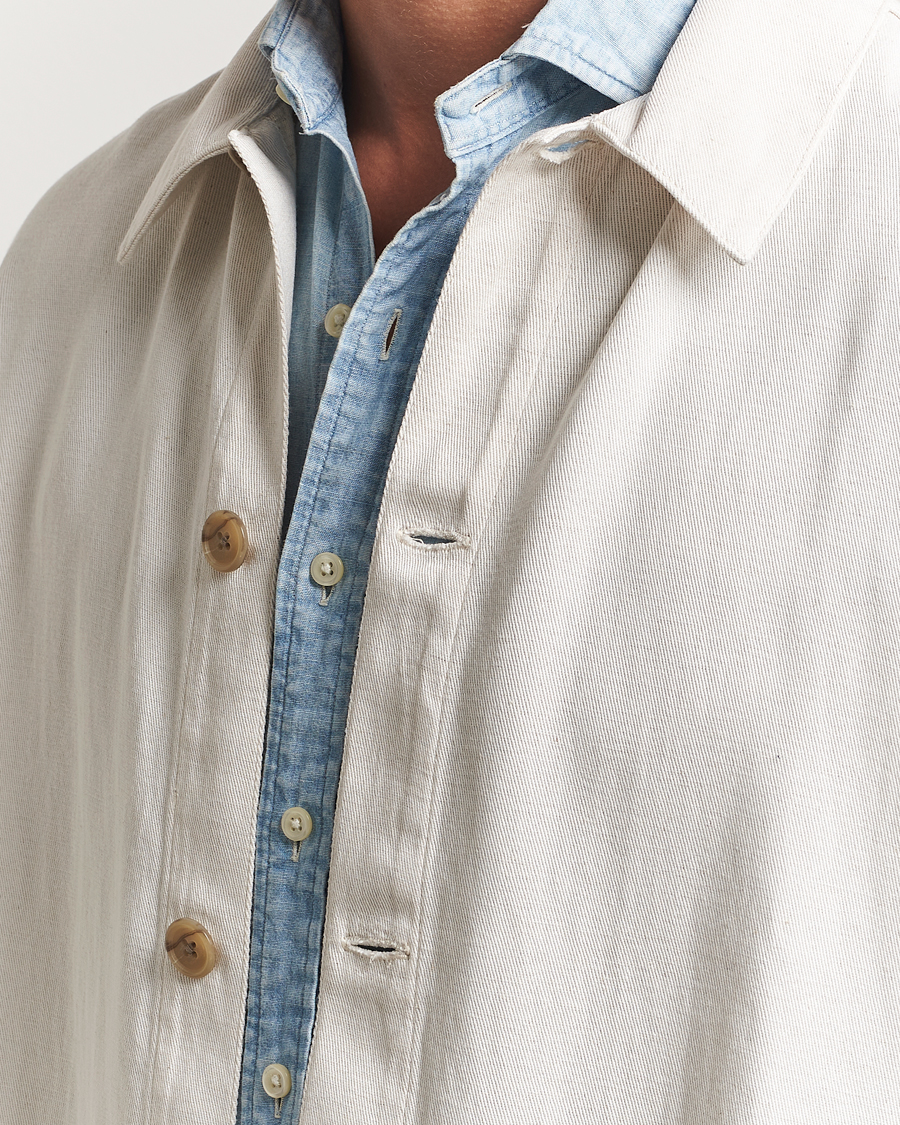 Herren | Jacken | A Day's March | Imola Hemp Overshirt Ecru