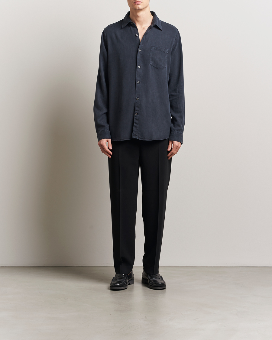 Herren | Hemden | A Day's March | Daintree Lyocell Shirt Navy