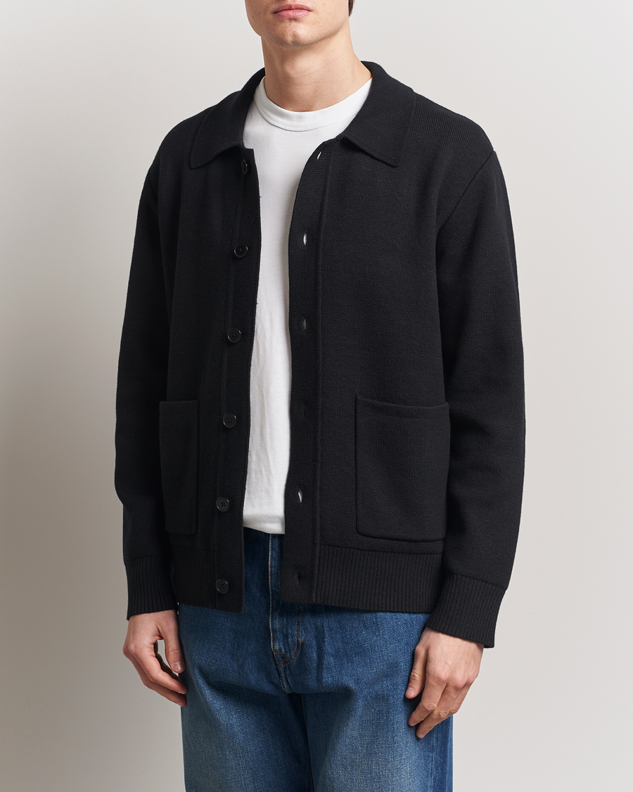 Herren | Pullover | A Day's March | Holt Cardigan Black