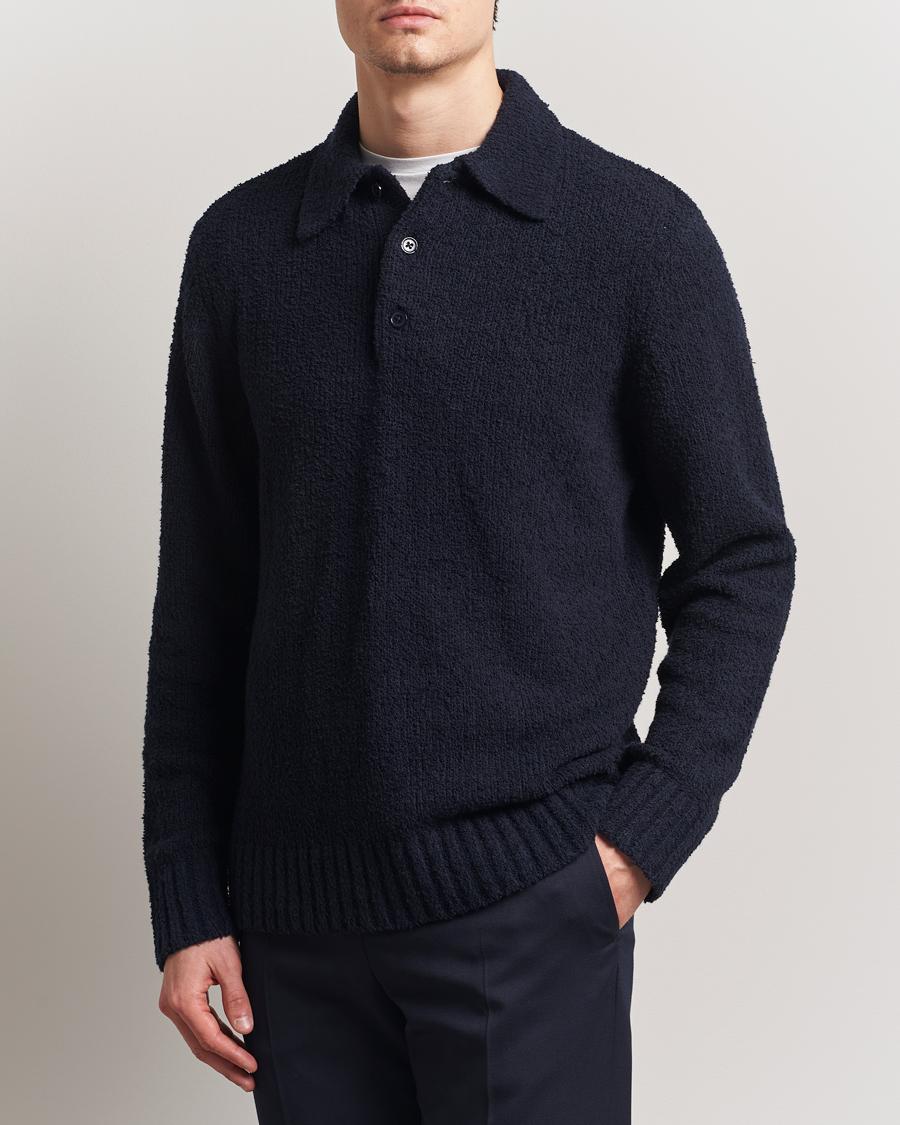 Herren | Pullover | A Day's March | Dover Structured Polo Navy