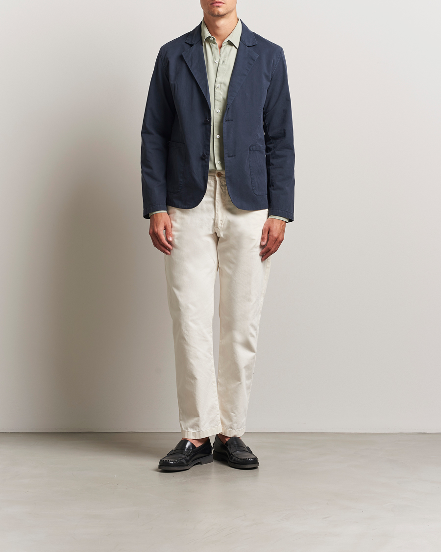 Herren | Sakkos | A Day's March | Mace Unconstructed Blazer Navy