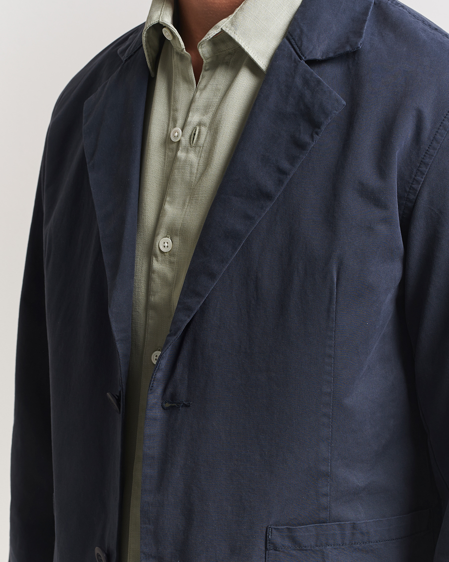 Herren | Sakkos | A Day's March | Mace Unconstructed Blazer Navy