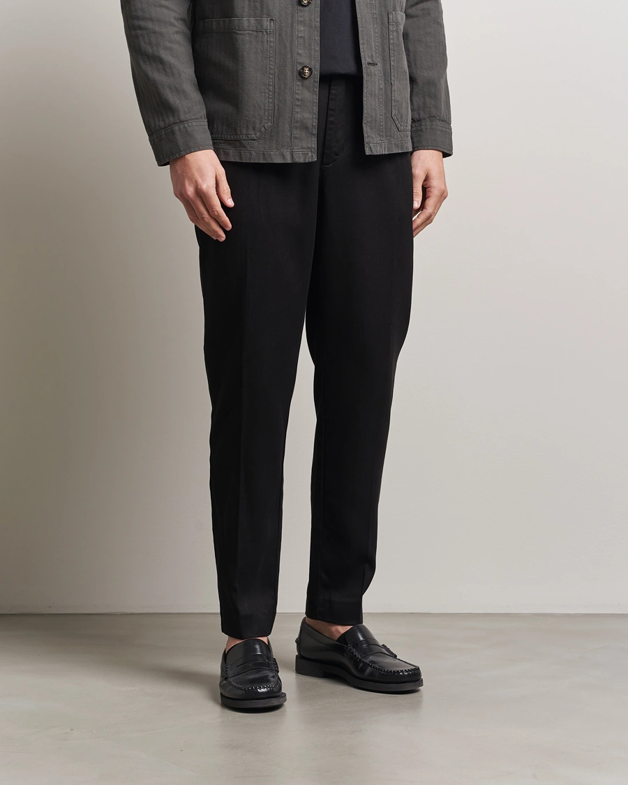 Herren | Hosen | A Day's March | Smart Lyocell Trousers Black