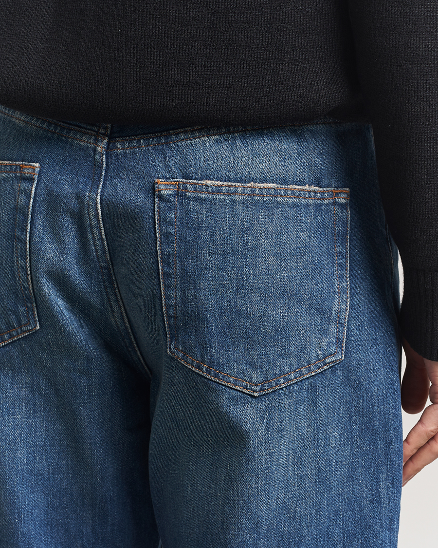 Herren | Jeans | A Day's March | Denim Nr3 Straight Fit Worn Mid Blue