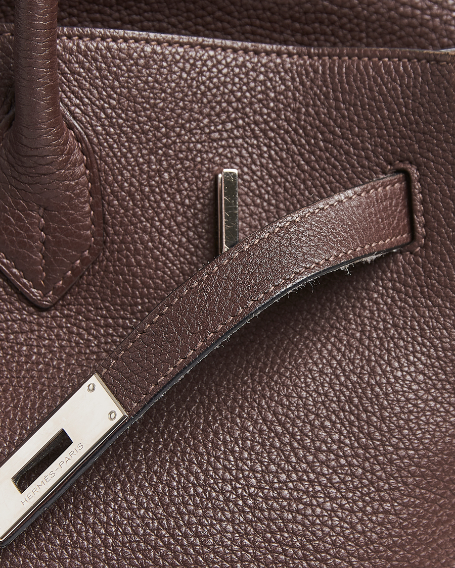 Herren | Pre-Owned & Vintage Bags | Hermès Pre-Owned | Birkin 35 Taurillon Clémence Ebène