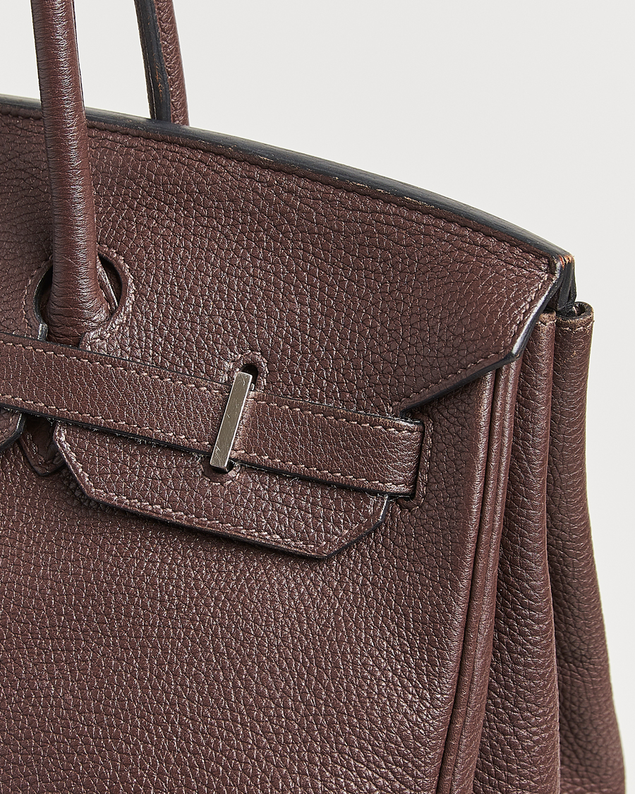 Herren | Pre-Owned & Vintage Bags | Hermès Pre-Owned | Birkin 35 Taurillon Clémence Ebène
