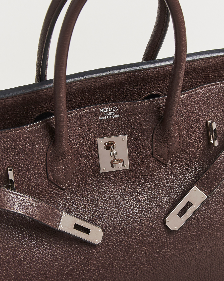 Herren | Pre-Owned & Vintage Bags | Hermès Pre-Owned | Birkin 35 Taurillon Clémence Ebène