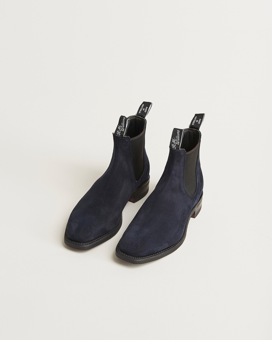 Herren | Boots | R.M.Williams | Comfort Craftsman G Boot Midnight Navy Suede