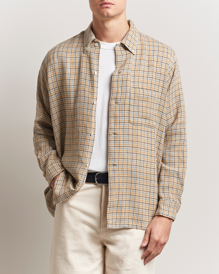Herren | Hemden | BEAMS PLUS | Gunclub Mesh Button Down Shirt Beige