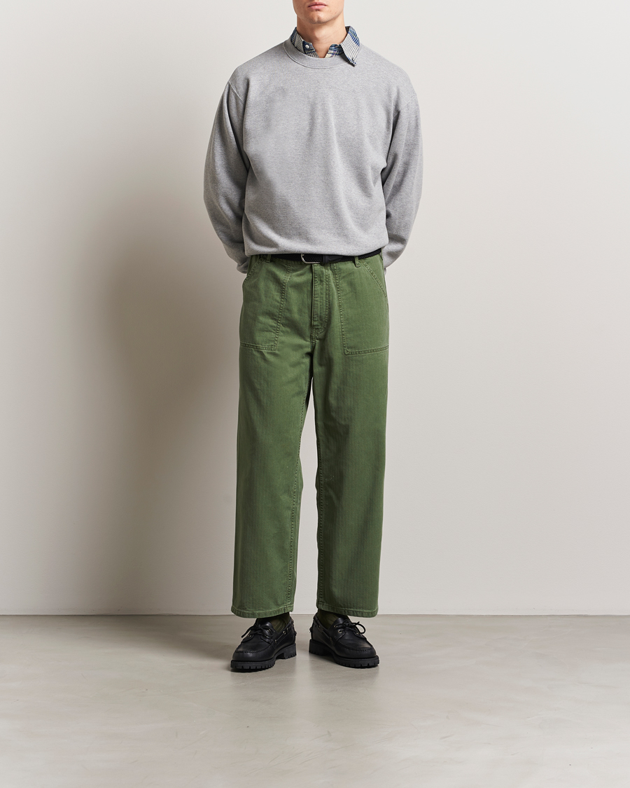 Herren | Pullover | BEAMS PLUS | Made In Japan Cotton Sweatshirt Grey