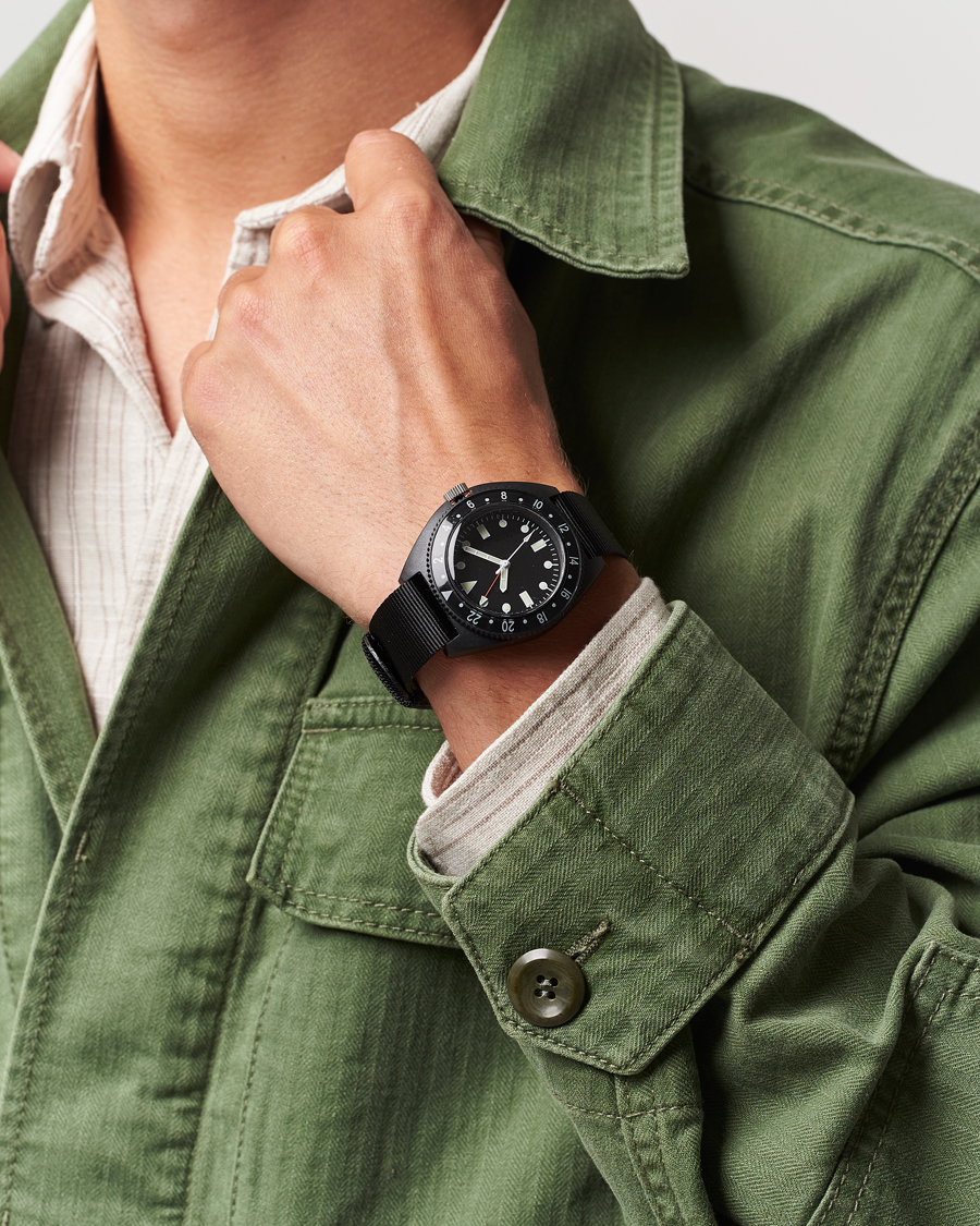 Herren | Textil Strap | BEAMS PLUS | Type-P24 Utility Watch Black