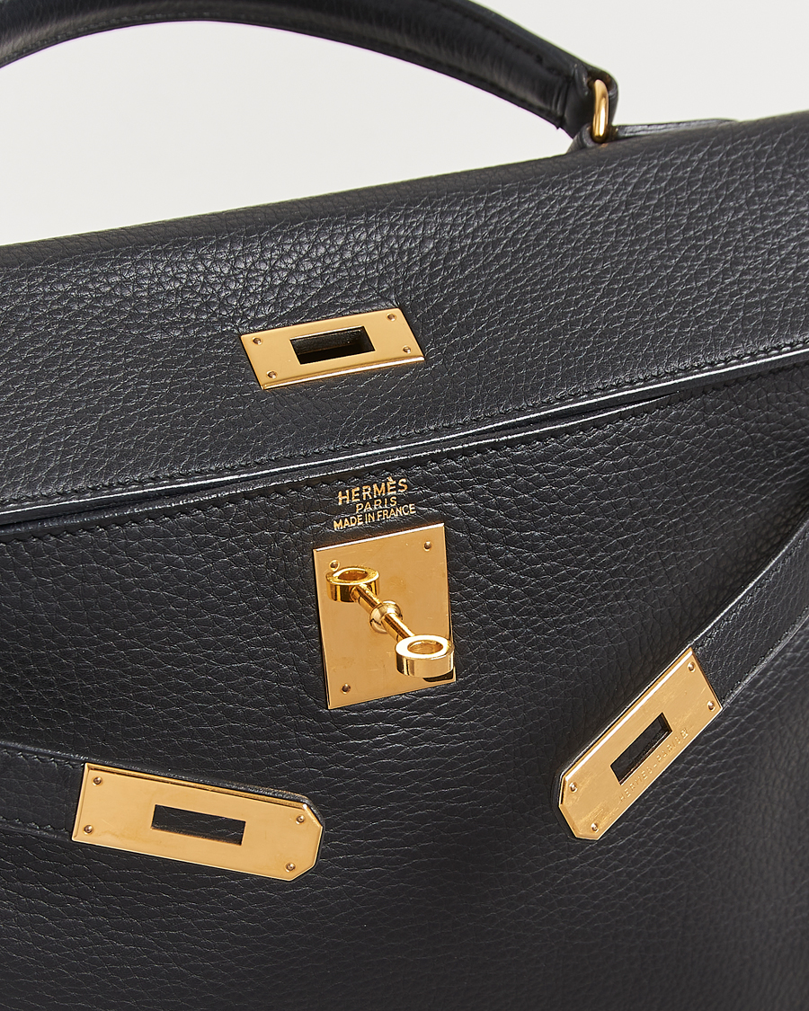 Herren | Pre-Owned & Vintage Bags | Hermès Pre-Owned | Kelly 32 Handbag Taurillon Leather Black