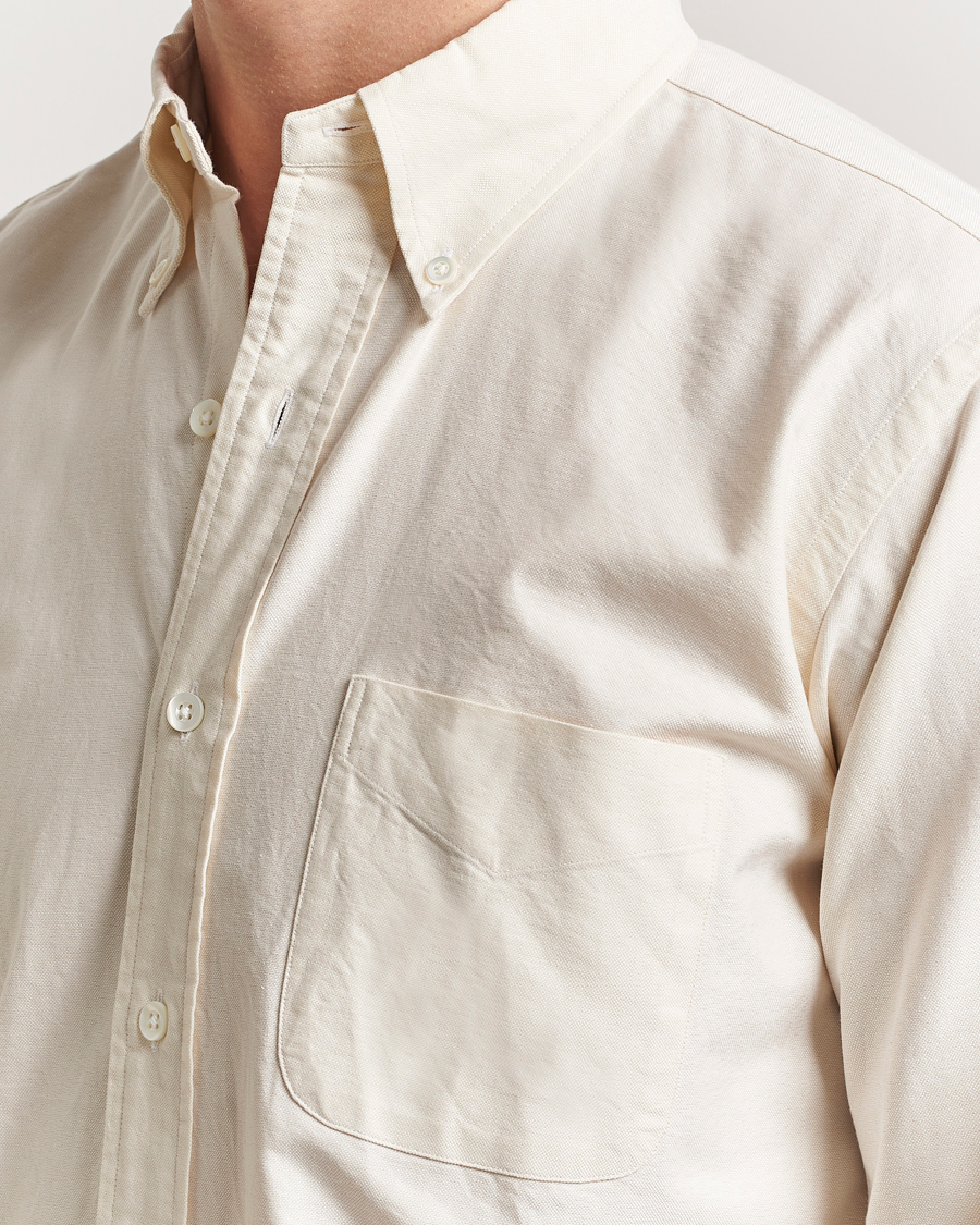 Herren | Hemden | Kamakura Shirts | Vintage Ivy Oxford Button Down Shirt Beige