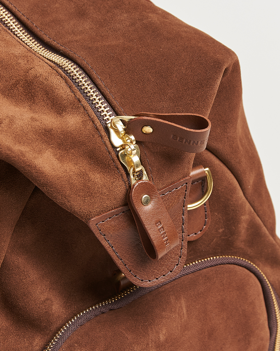 Herren | Taschen | Bennett Winch | Suede Weekender Brown