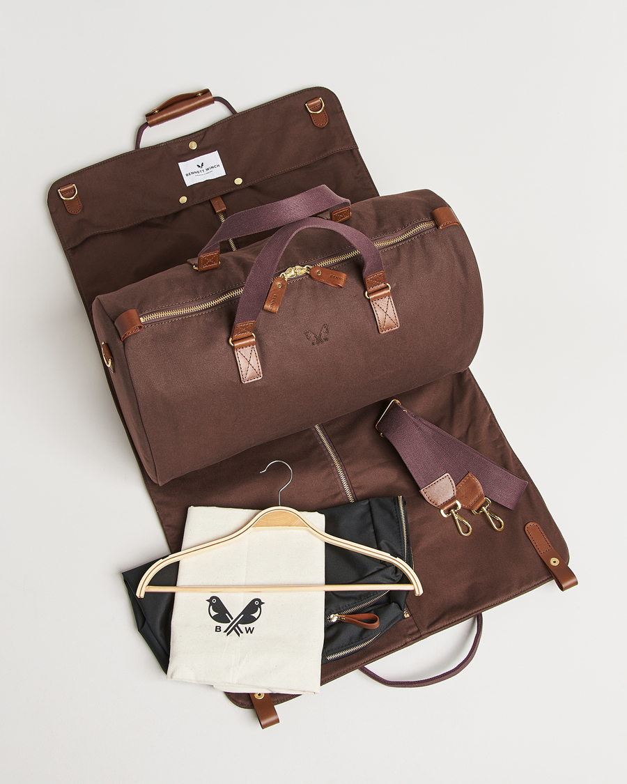 Herren | Taschen | Bennett Winch | Canvas Suit Carrier Holdall Chocolate