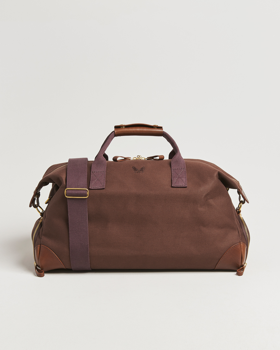 Herren | Taschen | Bennett Winch | Canvas Weekender Black Chocolate