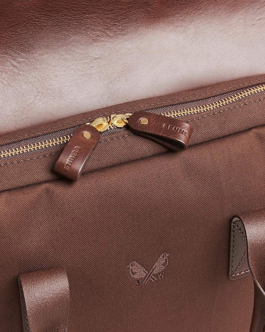 Herren | Taschen | Bennett Winch | Canvas Briefcase Chocolate