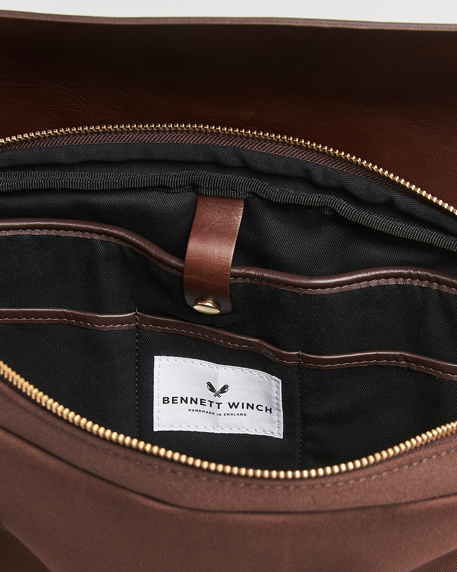 Herren | Taschen | Bennett Winch | Canvas Briefcase Chocolate