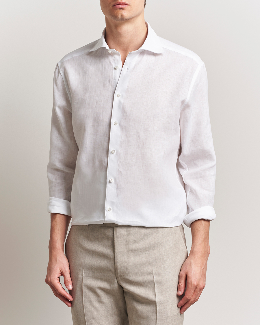 Herren | Hemden | Stenströms | 1899 Linen Shirt White