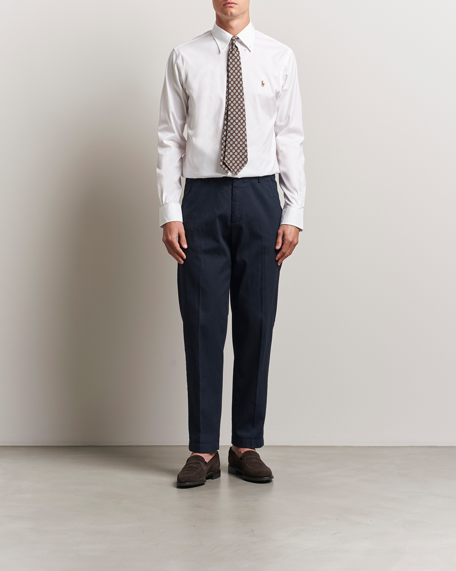 Herren | Hemden | Polo Ralph Lauren | Custom Fit Oxford Dress Shirt White