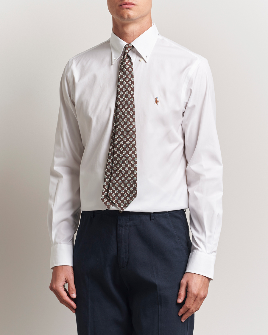 Herren | Hemden | Polo Ralph Lauren | Custom Fit Oxford Dress Shirt White