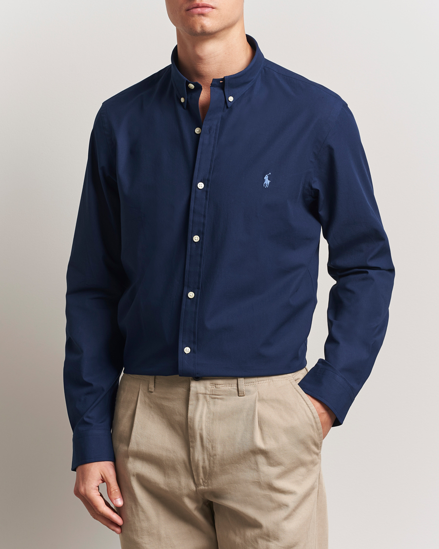 Herren | Hemden | Polo Ralph Lauren | Slim Fit Poplin Shirt Newport Navy
