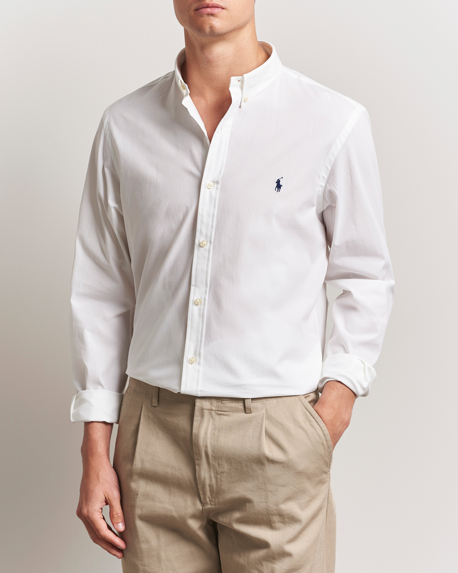 Herren | Hemden | Polo Ralph Lauren | Slim Fit Poplin Shirt White