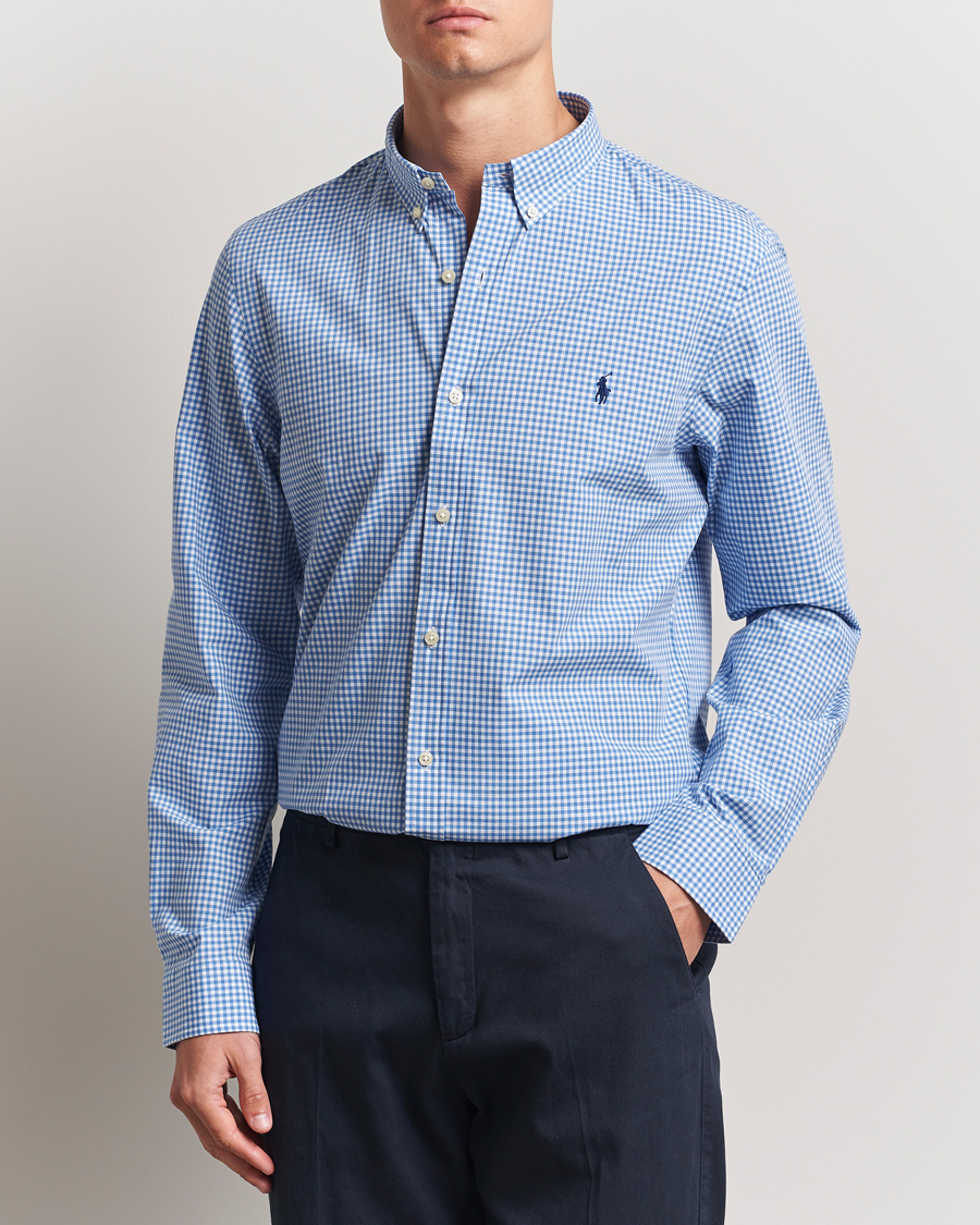 Herren | Hemden | Polo Ralph Lauren | Slim Fit Poplin Shirt Blue/Check