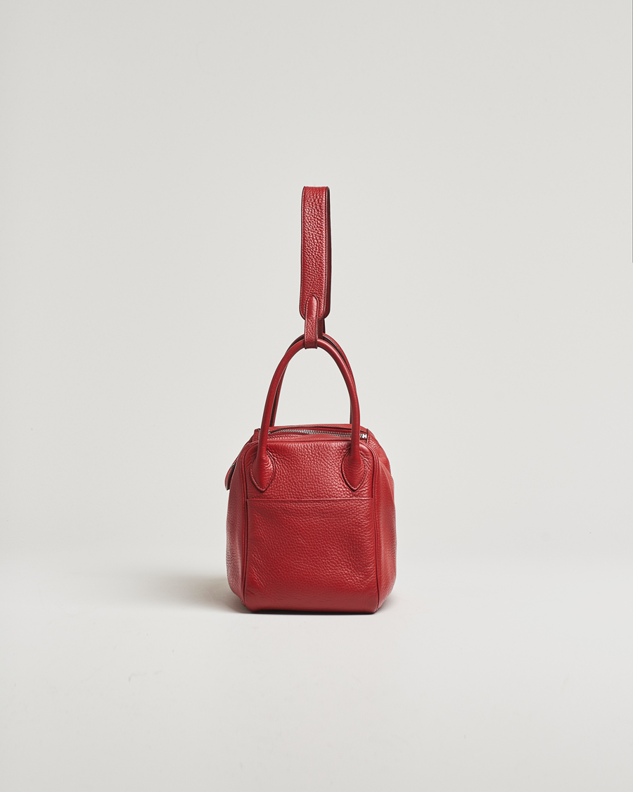 Herren | Pre-Owned & Vintage Bags | Hermès Pre-Owned | Lindy 30 Bag Taurillon Clemence Leather Red