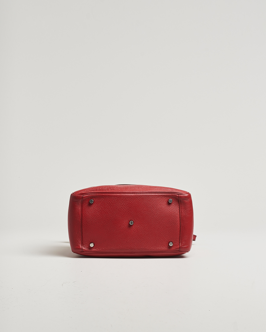 Herren | Pre-Owned & Vintage Bags | Hermès Pre-Owned | Lindy 30 Bag Taurillon Clemence Leather Red