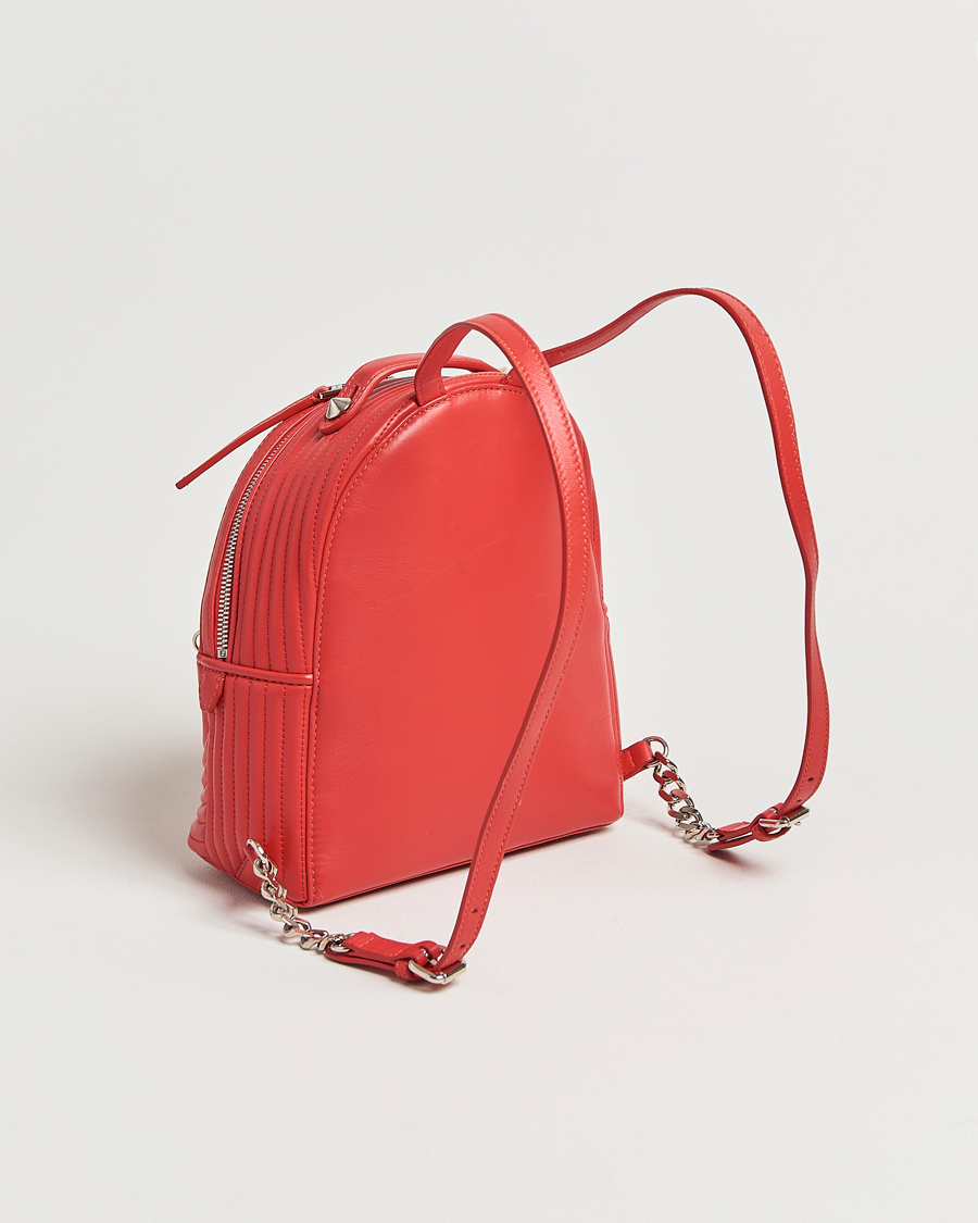 Herren | Pre-Owned & Vintage Bags | Fendi Pre-Owned | Calfskin Backpack Red