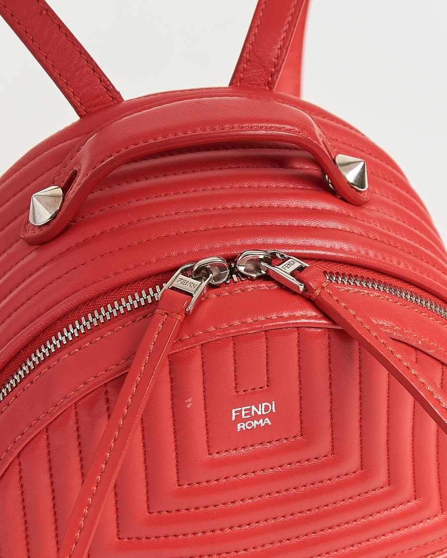Herren | Pre-Owned & Vintage Bags | Fendi Pre-Owned | Calfskin Backpack Red