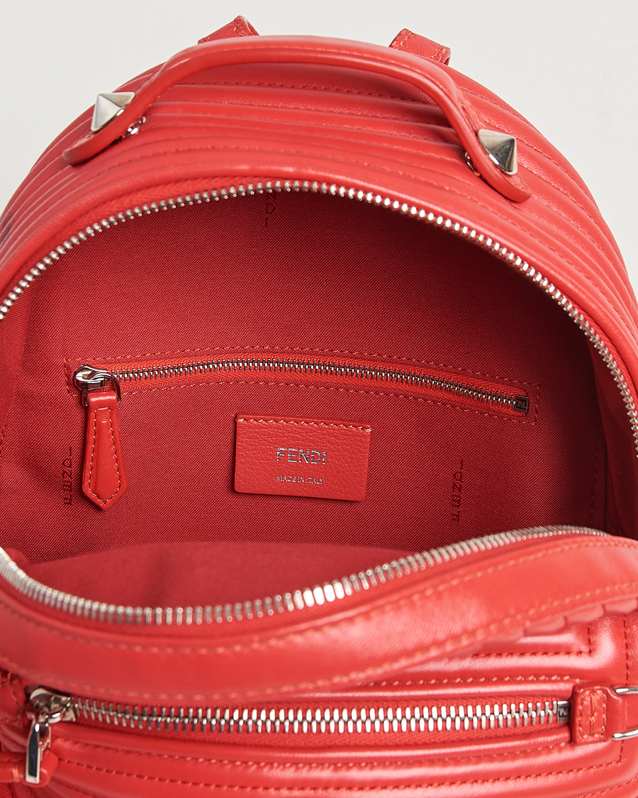 Herren | Pre-Owned & Vintage Bags | Fendi Pre-Owned | Calfskin Backpack Red