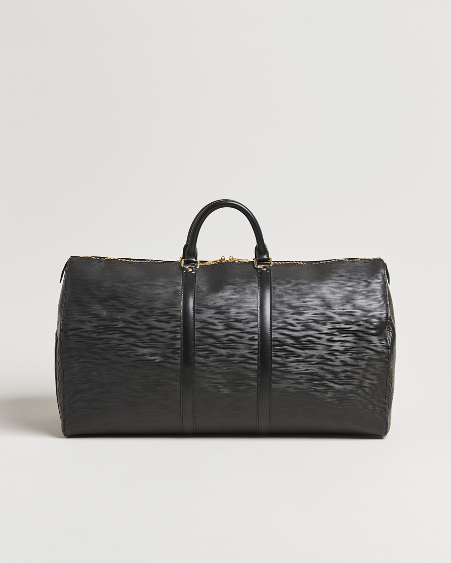 Herren | Pre-Owned & Vintage Bags | Louis Vuitton Pre-Owned | Keepall 55 Epi Leather Bag Black