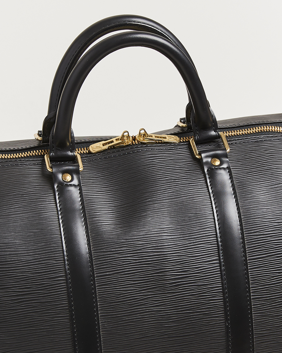 Herren | Pre-Owned & Vintage Bags | Louis Vuitton Pre-Owned | Keepall 55 Epi Leather Bag Black