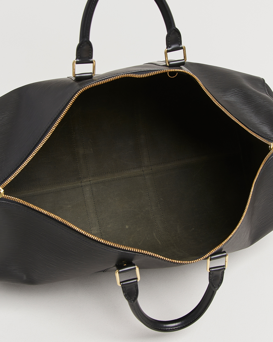 Herren | Pre-Owned & Vintage Bags | Louis Vuitton Pre-Owned | Keepall 55 Epi Leather Bag Black