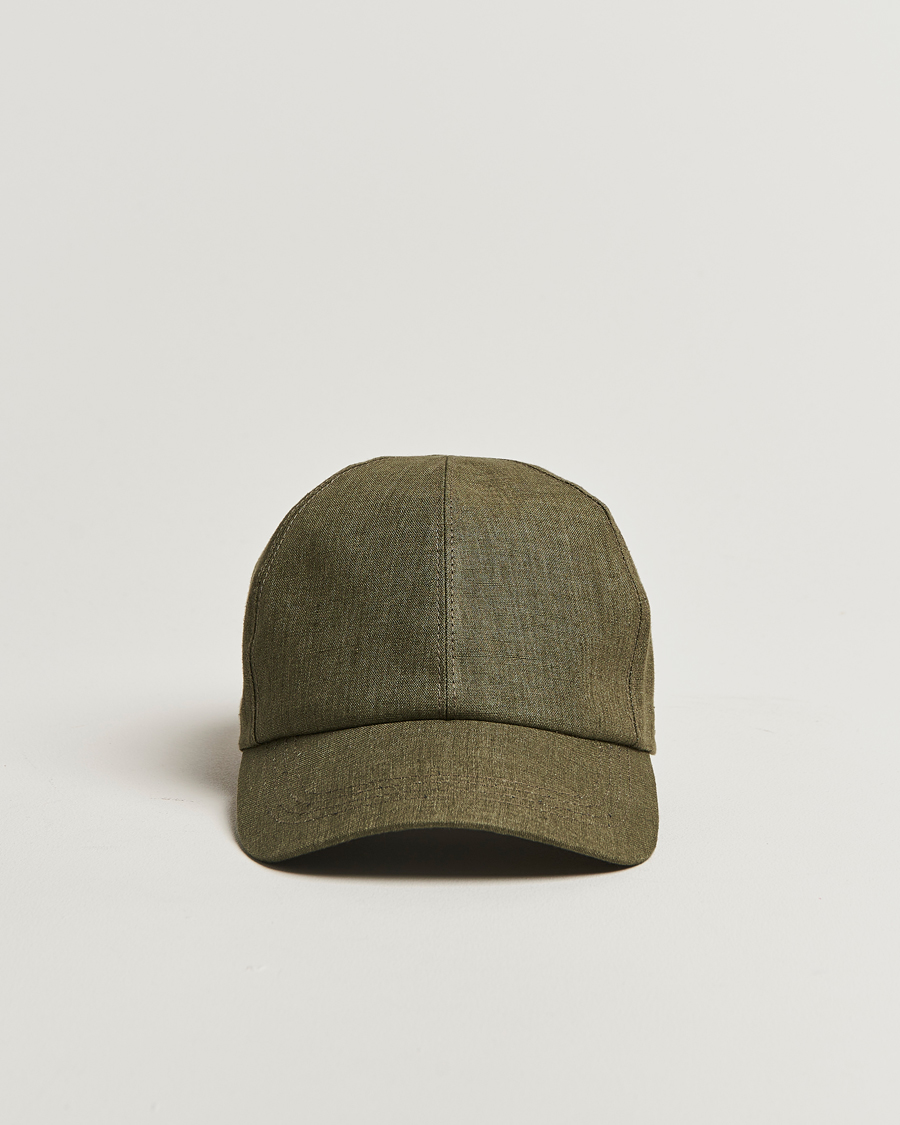 Herren | Hüte & Mützen | Wigéns | Baseball Linen Cap Olive
