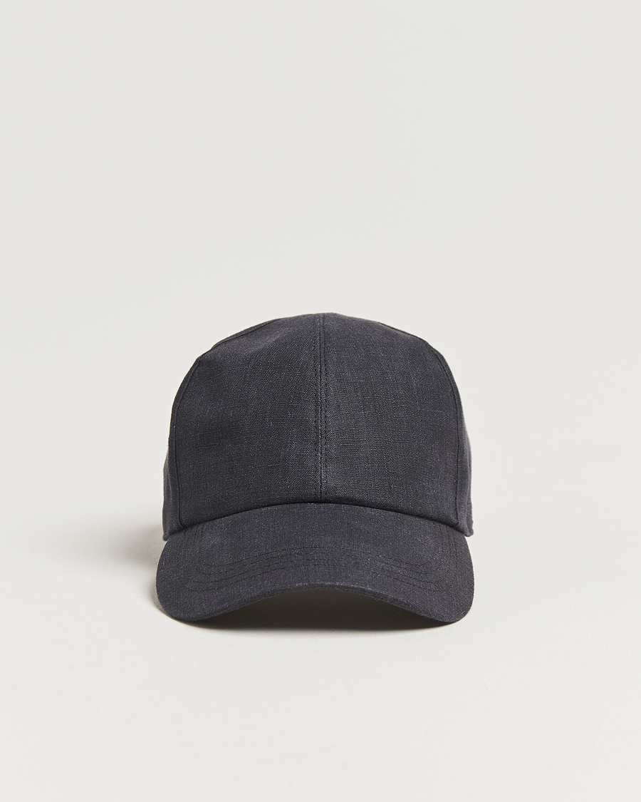 Herren | Hüte & Mützen | Wigéns | Baseball Linen Cap Black