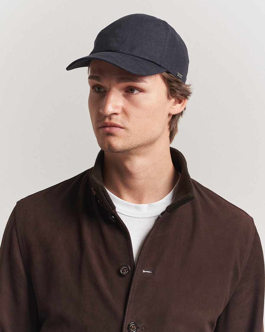 Herren | Hüte & Mützen | Wigéns | Baseball Linen Cap Black